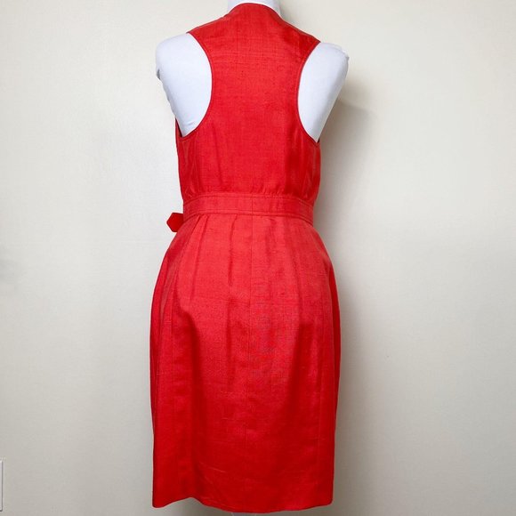 Vintage Isaac Mizrahi 100% Silk Red Wrap D… - Picture 4 of 15